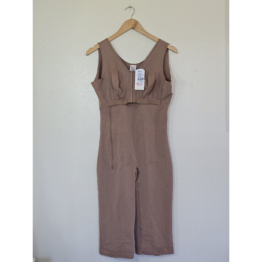 MariaE Fajas Capri Bodysuit XXL Mocha Post Surgical Compression Shapewear - Picture 14 of 14